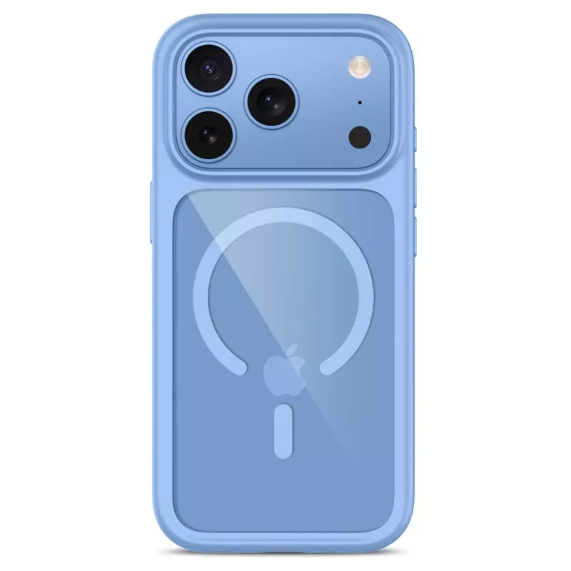 TECH-PROTECT MAGONE MagSafe Klare Hülle mit 2er-Pack Displayschutzglas für iPhone 17 Pro Max / 18 Pro Max – Hellblau