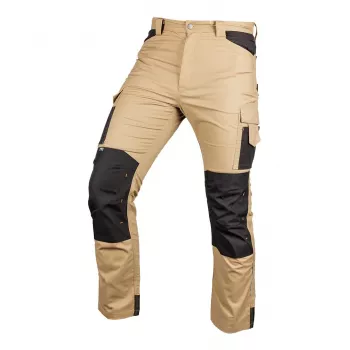 NEO TOOLS 81-350-3-M Mix&Match Arbeitshose, Canvas mit Cordura-Verstärkungen, Beige-Schwarz, Größe M