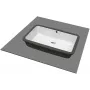 DEANTE Como Keramik-Unterbauwaschbecken 125 mm Beckentiefe Weiß Glänzend