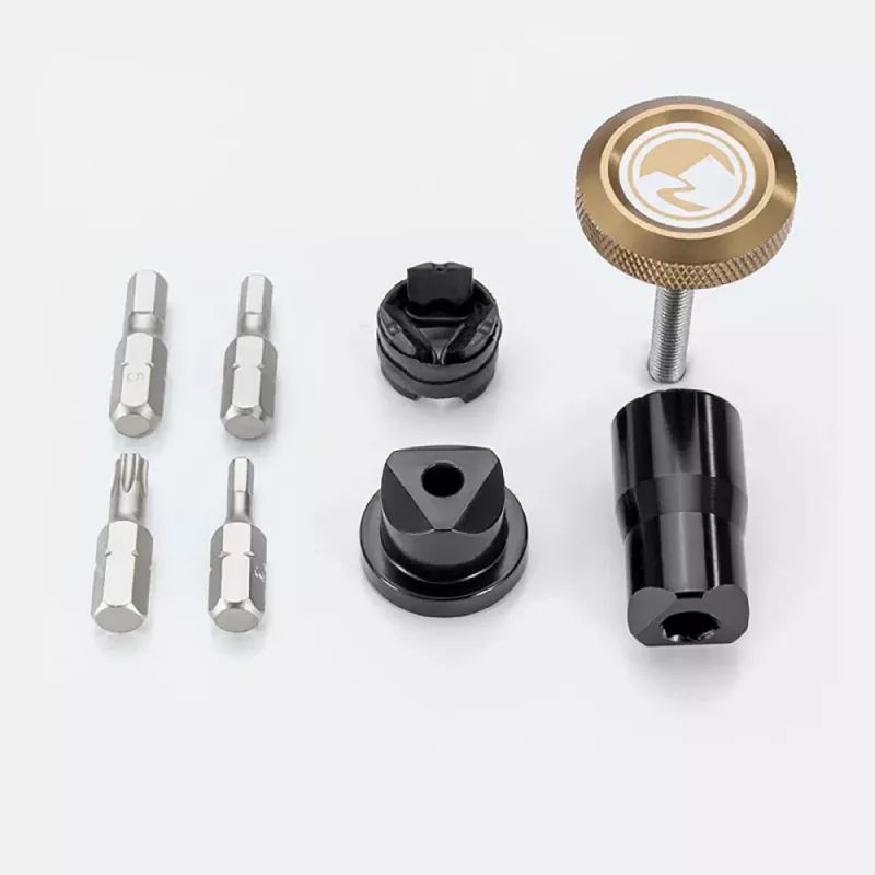 ROCKBROS ROAD TO SKY VK-KC10 6-in-1 im Lenker verstecktes Fahrrad-Multitool, Braun