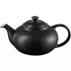 Le Creuset Steingut-Teekanne 1,3L Schwarz