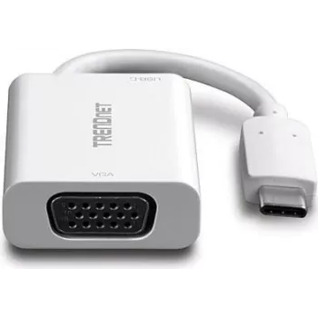 TRENDnet TUC-VGA2 USB-C auf VGA Adapter – 1920x1200 @ 60Hz, Schwarz