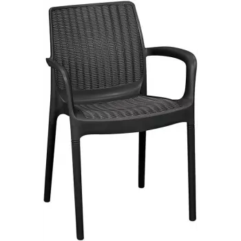 KETER Gartenstuhl Bali Mono grau