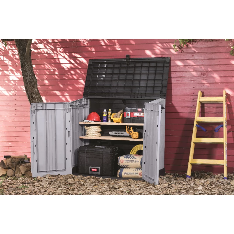 KETER GARTEN- UND BALKONBOX MIDI GRAU-SCHWARZ 132x71,5x113,5cm