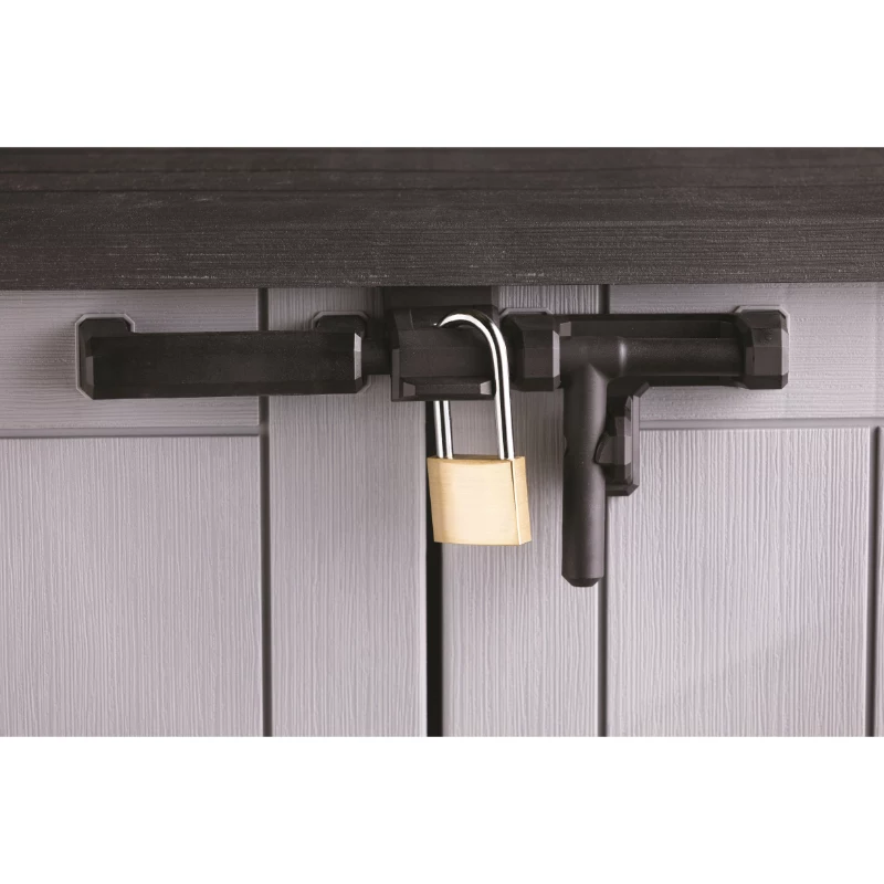 KETER GARTEN- UND BALKONBOX MIDI GRAU-SCHWARZ 132x71,5x113,5cm