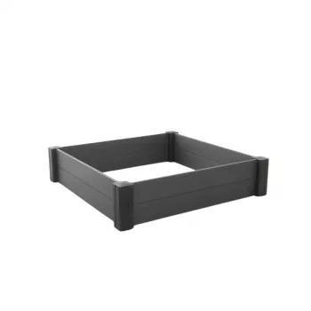 KETER Einfassung für modulares quadratisches Blumenbeet Vista Modular 122x122x27cm grau
