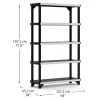 KETER 5-Ebenen-Regal Fused 122,1x45,7x197,2cm schwarz