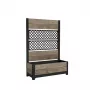 KETER Deco Tulip 110L 2-Rhombus Mesh Blumentopf Eschenholzton