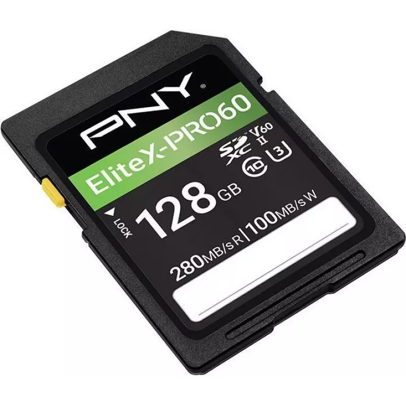 PNY EliteX-PRO60 Flash-Speicherkarte 128GB Video Class V60 UHS-II U3 Class10 MicroSDXC