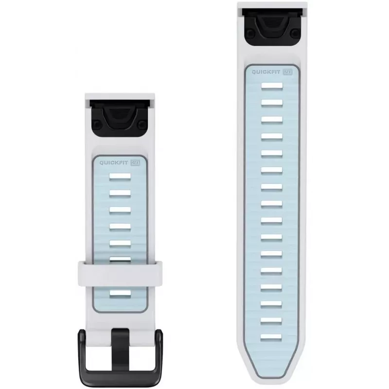Garmin QuickFit 20 mm Silikon-Armband, Eisblau/Weiß (010-14506-00)