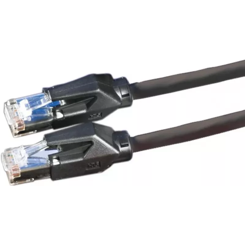 Dätwyler 21.05.0005 Cat 6 S/FTP Patchkabel, RJ-45 Stecker auf RJ-45 Stecker, 0,5 m, Schwarz, LSZH, 10 Gbps