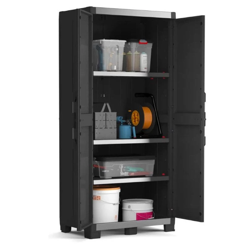 KETER XL Garage Hochschrank 89x54x188cm Schwarz