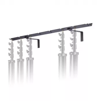 Manfrotto 027 Wandhalterung für 8 Stative, Aluminium, Schwarz