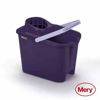 MERY Eimer 14L mit Presse violett
