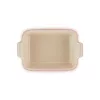 LE CREUSET Rechteckige Auflaufform Heritage Steingut 19x14cm / 1,1L rot