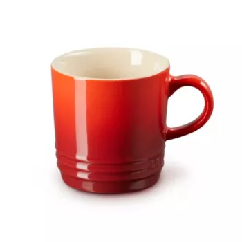 LE CREUSET Steinzeug-Tasse 350 ml rot