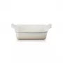 Le Creuset Rechteckige Heritage Steinzeug Auflaufform 19x14cm / 1,1L weiß
