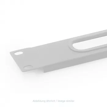 Triton RAC-ZP-X03-A1 19 inch 1U Kabeleinführungsplatte ohne Bürste, Grau