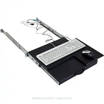 Triton RAB-UP-X40-A1 19 inch Tastatur- und Mausauszug mit Teleskopschienen, 1,5U