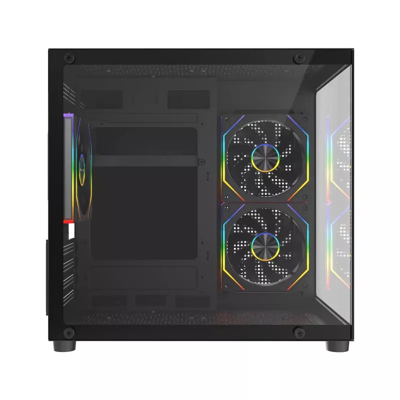 Rampage LUMID PC-Gehäuse M-ATX 3x Lüfter ARGB schwarz