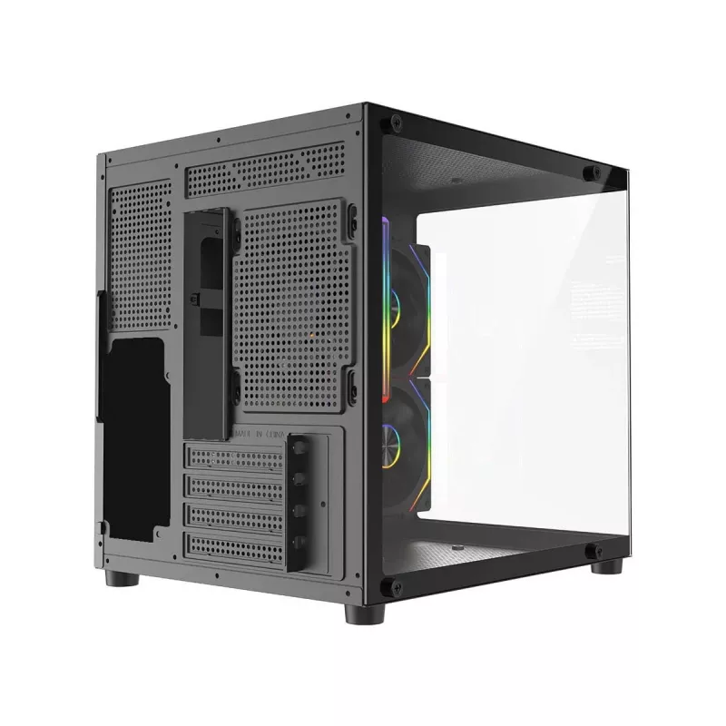 Rampage LUMID PC-Gehäuse M-ATX 3x Lüfter ARGB schwarz