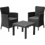 KETER Gartenmöbel-Set Salvador Balkon-Set grau