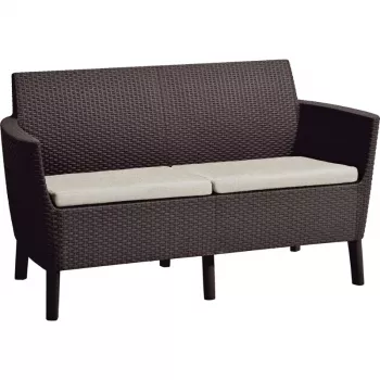 KETER Salemo 2-Sitzer Sofa braun