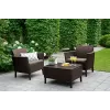 KETER Gartenmöbel-Set Salemo Balkon-Set braun