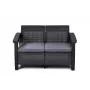 KETER Garten-Sofa Doppel-Corfu Love Seat grau