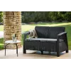 KETER Garten-Sofa Doppel-Corfu Love Seat grau