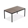 KETER Gartentisch Deco Porto Nova 160 Walnuss/Schwarz