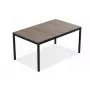 KETER Gartentisch Deco Porto Nova 160 Walnuss/Schwarz