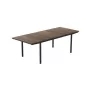 KETER Gartentisch ausziehbar Deco Porto Nova ausziehbar 160-240 walnuss/schwarz
