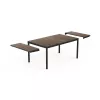 KETER Gartentisch ausziehbar Deco Porto Nova ausziehbar 160-240 walnuss/schwarz