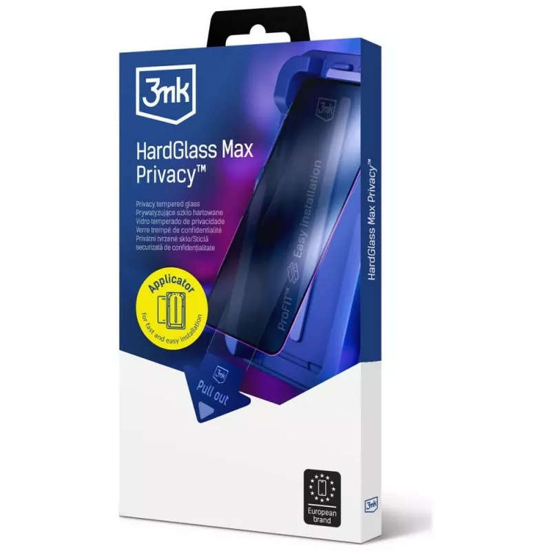 3MK HardGlass MaxPrivacy Sichtschutzglas mit Applikator für Samsung Galaxy S25 Ultra schwarz