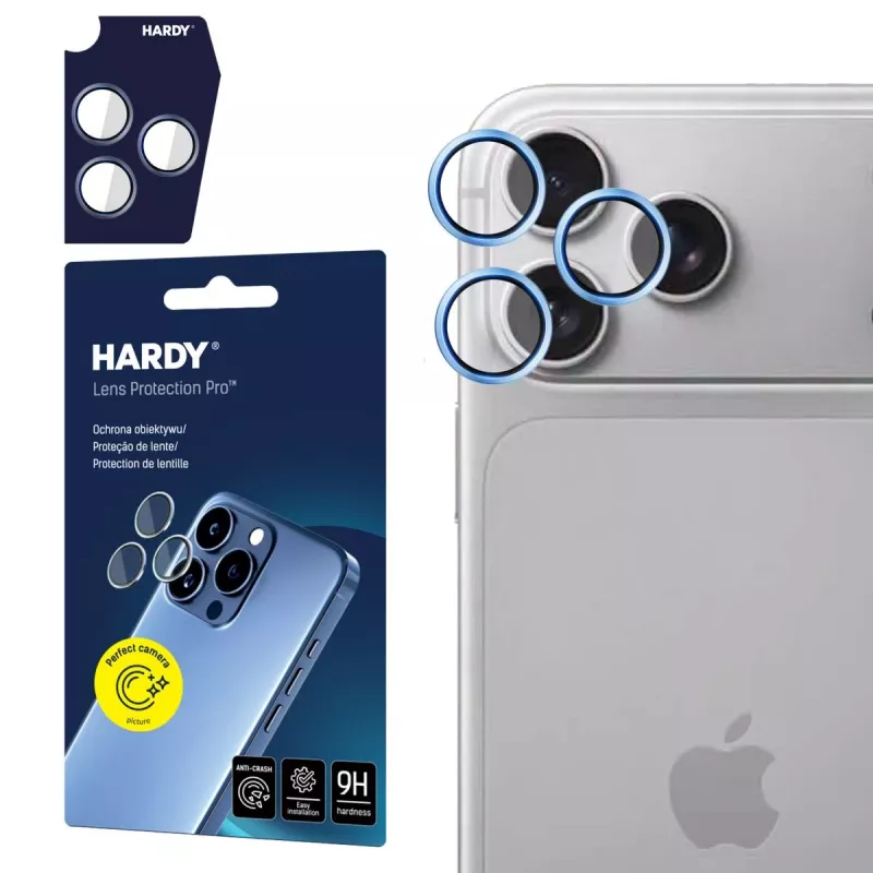 3MK PROTECTION Apple iPhone 18 Pro /18 Pro Max – HARDY Lens Protection Pro Hellblau