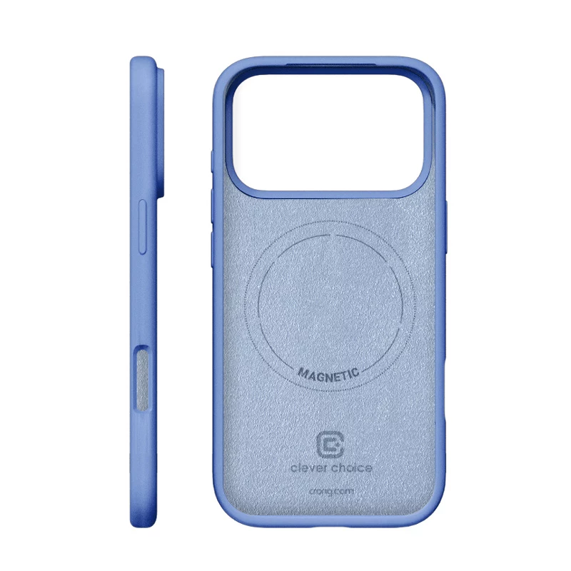Crong Color Cover Magnetic – Hülle MagSafe iPhone 18 Pro / 17 Pro (blau)