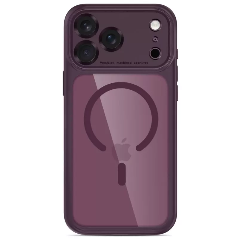TECH-PROTECT MAGPEAK MAGSAFE CC IPHONE 17 PRO / 18 PRO DARK CHERRY/CLEAR