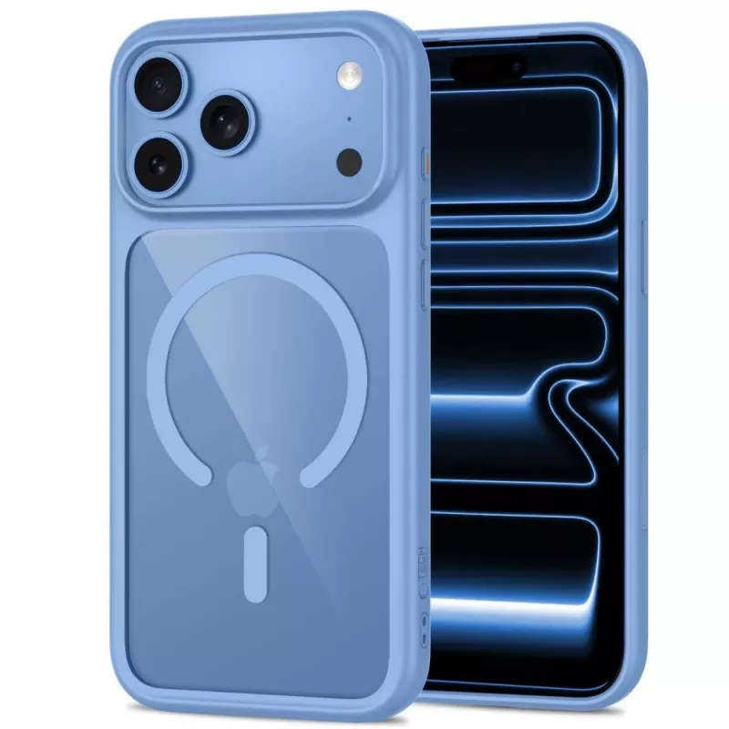TECH-PROTECT MAGONE MAGSAFE CC + GLAS 2ER-PACK IPHONE 17 PRO / 18 PRO HELLBLAU/KLAR