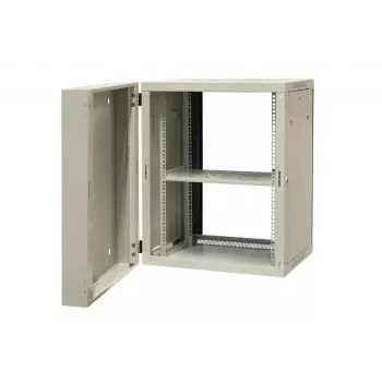 EMITER EM/AH6515 15U Wandmontage-Netzwerkschrank 600x550x770 mm, gehärtete Glastür, Schwarz