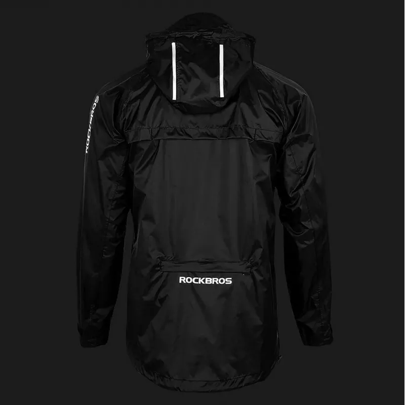 Rockbros YPY013BK4XL Regenjacke atmungsaktiv winddicht XXXXL - schwarz