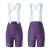 Rockbros YDDK017-1 TVI Damen-Radhose mit Trägern und Polster M - lila
