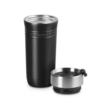 LE CREUSET Thermobecher ON THE GO 350 ml mattschwarz