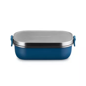 LE CREUSET Lunchbox ON THE GO 900 ml blau