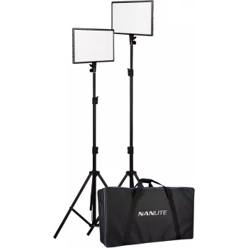 Nanlite LUMIPAD 25 2KIT Bi-Color LED-Panel-Kit mit Stativen und Tasche