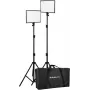 Nanlite LUMIPAD 25 2KIT Bi-Color LED-Panel-Kit mit Stativen und Tasche