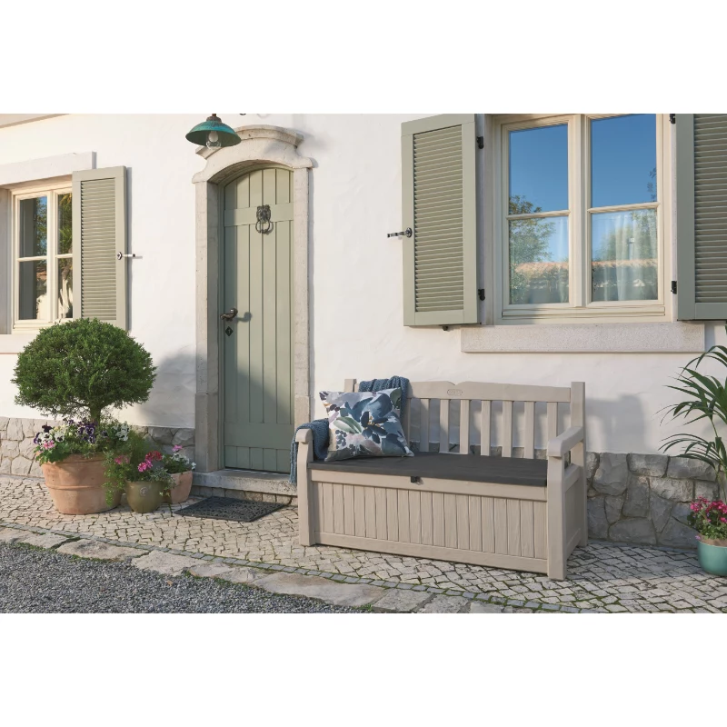 KETER Aufbewahrungsbank Eden Gartenbank 265L beige