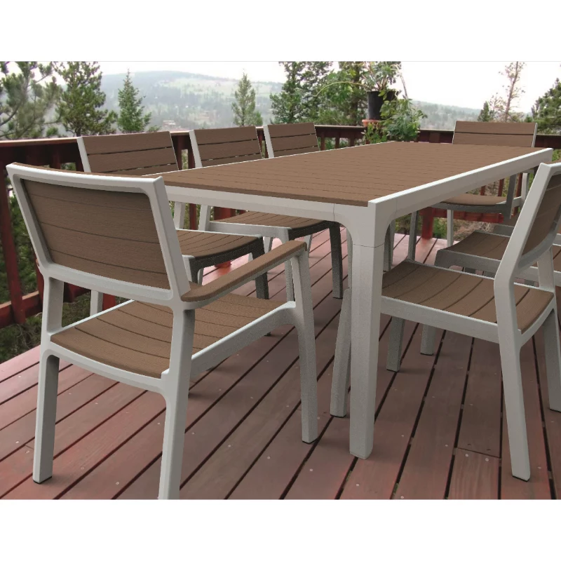Keter Harmony Gartentisch Weiß/Beige 29201231587