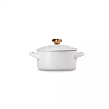 LE CREUSET Mini Cocotte Steingutform Ø10cm weiß