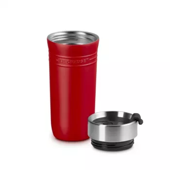 LE CREUSET Thermobecher ON THE GO 350 ml rot